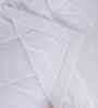 White Cotton Solid 110 GSM Double Bed Quilt