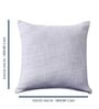 White Cotton Solid 16x16 inches (Set of 2) Cushion Covers