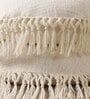 White Cotton Woven 16x16 inches Cushion Covers (Set of 2)