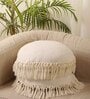 White Cotton Woven 16x16 inches Cushion Covers (Set of 2)