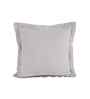 White Cotton Solid 16x16 inches Square Cushion Cover