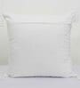 White Cotton Textured 18x18 inches Cushion Covers (Set of 2)