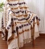 White Cotton Solid 84x60 Inches Sofa Throw