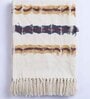 White Cotton Solid 84x60 Inches Sofa Throw