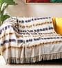 White Cotton Solid 84x60 Inches Sofa Throw