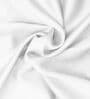 White Cotton Solid 210TC Plain Single Bedsheet with 1 Pillow Cover