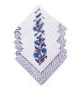 Jaipuri Hand Block Printed White Cotton 80X52 Inch Table Cloth With 6 Napkins