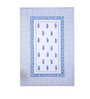 Jaipuri Hand Block Printed White Cotton 80X52 Inch Table Cloth With 6 Napkins