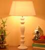 White Cotton Table Lamp