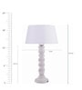 White Cotton Table Lamp