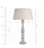 White Cotton Table Lamp