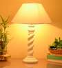 White Cotton Table Lamp