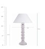 White Cotton Table Lamp