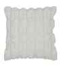White Cotton Textured 16X16 Inches Cushion Covers (2Pcs)