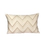 White Cotton Zig Zag 18x12 inches Cushion Cover (1Pc)