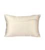 White Cotton Zig Zag 18x12 inches Cushion Cover (1Pc)