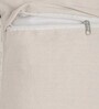White Quoted Cotton 16 x 16 Inches Cushion Covers (Set of 2)