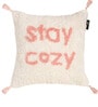 White Quoted Cotton 16 x 16 Inches Cushion Covers (Pack of 2)