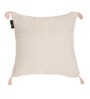 White Quoted Cotton 16 x 16 Inches Cushion Covers (Pack of 2)
