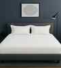White Cotton1  Queen Bedsheet with 2 Pillow Covers