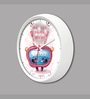 White Cute Cartoon Kids Wall Clock