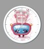 White Cute Cartoon Kids Wall Clock