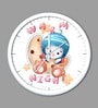 White Cute Cartoon Kids Wall Clock