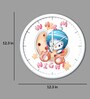 White Cute Cartoon Kids Wall Clock