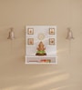 White Dhruv Wall Mount Pooja