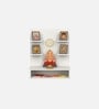 White Dhruv Wall Mount Pooja