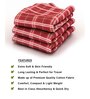 White Patterned 210 GSM Cotton Bath Towels (Set of 3)