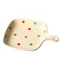 White Dots Ceramic Baking Plate