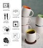 White Dotted 150 ML Ceramic (Set of 6) Tea Cup