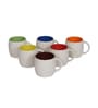 White Dotted 150 ML Ceramic (Set of 6) Tea Cup