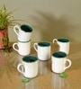 Dove White  Ceramic (Set of 6) Tea Cups