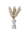 Dried White Artificial Bunch