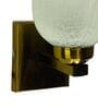 White E27 holder Metal & Glass Uplight Wall Scone