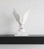 White Eagle With Square Marble Base