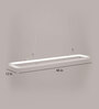Mountwill White Alumnium & Acyrlic LED Ceiling Lights