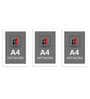 Multicolour Engineered Wood (Set of 3) Art Panels