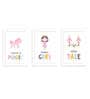 Multicolour Engineered Wood (Set of 3) Art Panels