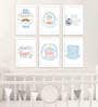 White Engineered Wood (Set of 6) Art Panels