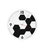 White Engineered Wood Analog Wall Clock