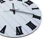 Moby White & Black White Engineered Wood Wall Clock