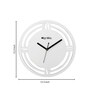 Aida White Engineered Wood Wall Clock