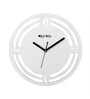 Aida White Engineered Wood Wall Clock