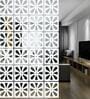 White Engineered Wood Hanging Wood Divider