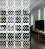 White Engineered Wood Hanging Wood Divider