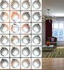 White Engineered Wood Hanging Wood Divider
