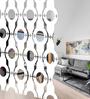 White Engineered Wood Hanging Wood Divider